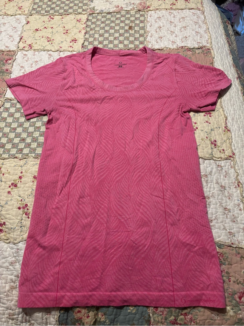 Moving Comfort Pink Short Sleeve Performance Tee